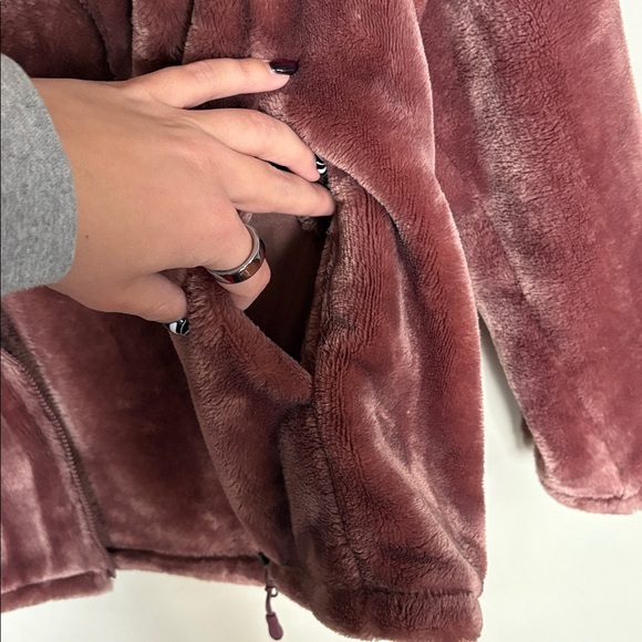 32 Degrees Heat Plush Teddy Zip Jacket Women’s M Dusty Rose Mauve - Picture 4 of 5